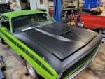 1970-1974 Plymouth Barracuda Fiberglass AAR (All-American Racers) Hoods, Also Fits 1971-1972-1973 (Bolt-On Heavy Duty) - Image 2
