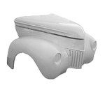 1940-1941 Ford Truck Fiberglass Drag Package (Race Weight) - Image 2