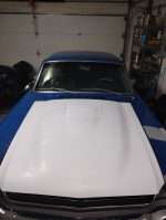1964½-1966 Ford Mustang Fiberglass Hood, 3" Cobra-R Bulge Style w/ Tech Liner, Under Hood Mural Ready Also Fits 1965 (Bolt-On Heavy Duty) - Image 3