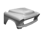 1957 Chevy Chevrolet Truck Fiberglass One Piece Tilt Front End Stock Hood Style (Heavy Duty)
