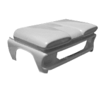 1960-1961 Chevy Chevrolet Truck C10 Fiberglass One Piece Tilt Front End Stock Hood Style (Heavy Duty)