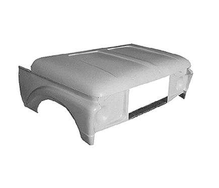 61-66-Ford-Front-End-1_2-7.png 1961-1966 Ford Truck F100 Fiberglass One Piece Front End 1/2 Ton. Also fits 1962 1963 1964 1965 (Race Weight) - Image 1