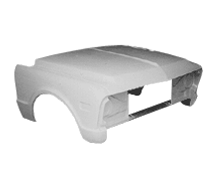 67-68-Chevy-Front-End-3-6.png 1967-1968 Chevy Chevrolet/GMC Truck C10 Fiberglass One Piece Pre Split Tilt Front End (Heavy Duty) - Image 1