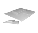 1970-1972 Plymouth Duster One Piece 4" Hemi Fiberglass Hoods, Also Fits 1971 (Bolt-On Heavy Duty)