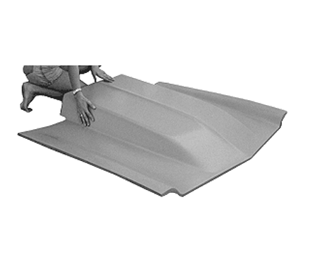 71-77-Cowl-Induction-Hod5-1-4.png 1975-1977 Pontiac Astre Hatchback Fiberglass Hood 5" Cowl Induction Style. Also fits 1976 (Full Pin-On Lift-Off Race Weight) - Image 1