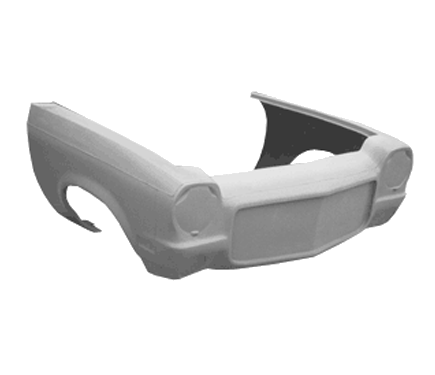 71-77-Front-End-3-4.png 1971-1977 Chevy Chevrolet Vega Hatchback Fiberglass Pro Front End 1971-1973 Style No Hood. Also fits 1972 1973 1974 1975 1976 (Bolt-On Heavy Duty) - Image 1