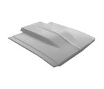 1975-1979 Chevrolet Chevy Nova, SS / 1976-1977 Chevy Concours Fiberglass Hood 4" Cowl Induction Style, Also Fits 1976-1977-1978 Nova (Bolt-On Heavy Duty)