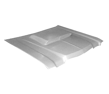 76-79-6-Pack-Hood-7.png 1976-1979 Dodge Aspen, R/T, Super Coupe / Plymouth Volare, Roadrunner, Fiberglass Hood 6 Pack (Six Pack) Style. Also Fits 1977-1978 (Full Pin-On Lift-Off Race Weight) - Image 1
