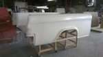 1955-1959 Chevy Chevrolet Apache - Cameo / GMC 100 Suburban Carrier Truck Fiberglass Complete 6' Fleet Side Bed Assembly, Also Includes One Piece Fiberglass Bumper And Tail Gate Skin. Also fits 1956 1957 1958 (Heavy Duty)