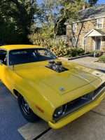 1970-1974 Plymouth Barracuda Fiberglass Stock Hood. Also fits 1971 1972 1973 (Bolt-On Heavy Duty) - Image 2